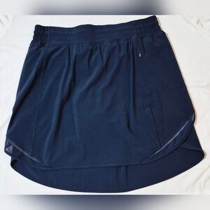 Two (2) Lululemon Hotty Hot HR Skort - (1) True Navy & (1) Black - Size 8